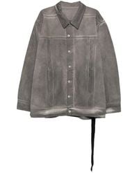Rick Owens - Button-Up Denim Jacket - Lyst
