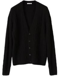 The Row - Braided-Knit Cashmere Cardigan - Lyst