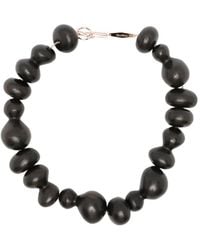 Max Mara - Ghana-Wood Beaded Necklace - Lyst