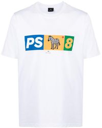 PS by Paul Smith - T-shirt en coton à motif zèbre - Lyst