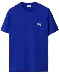 Burberry - T-shirt en coton à logo EKD brodé - Lyst
