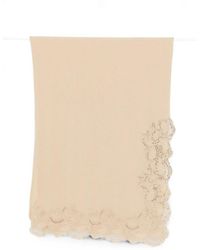 Ermanno Scervino - Lace-Trim Sequin-Embellished Scarf - Lyst