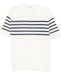 Gran Sasso - Striped Round-Neck T-Shirt - Lyst