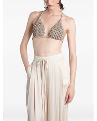 HIBOURAMA - Diamond Crystal-Embellished Top - Lyst