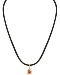 Lizzie Mandler - 18Ct Heart Tourmaline Pendant Necklace - Lyst