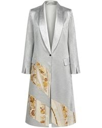 Ibrigu - Cappotto Irotomesode Con Design Patchwork - Lyst