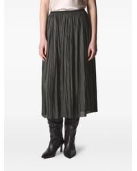 Roberto Collina - Pleated Midi Skirt - Lyst