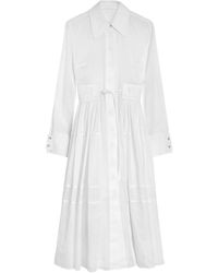 Jil Sander - Cut-Out Shirt Dress - Lyst