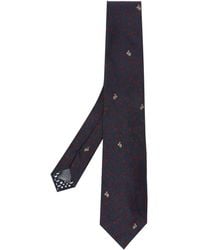 Paul Smith - Floral-embroidered Silk Tie - Lyst