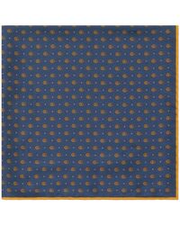 Gucci - Double-g Print Silk Pocket Square - Lyst