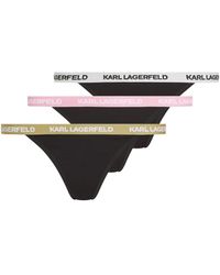 KARL LAGERFELD - Logo-Detailing Briefs (Set Of Three) - Lyst