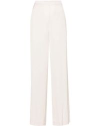 Allude - High-waist straight-leg trousers - Lyst