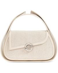 Samsøe & Samsøe - Sahero Woven-Texture Ring-Hardware Tote Bag - Lyst