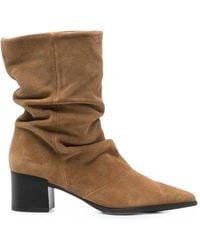 COPENHAGEN - Slouchy Pointed-Toe Boots - Lyst