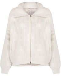 Herno - Chunky-knit Zip-up Cashmere Cardigan - Lyst