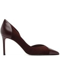 Alexandre Birman - Patricia 85 Suede-Panel Pumps - Lyst