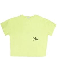 Rhude - Logo-Print Reverse T-Shirt - Lyst