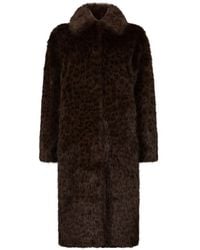 MC2 Saint Barth - Leopard-Print Faux-Fur Coat - Lyst
