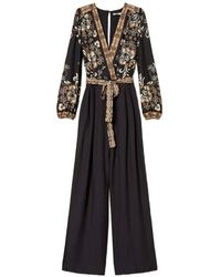 Twinset - Printed Tie Jumpsuit - Lyst