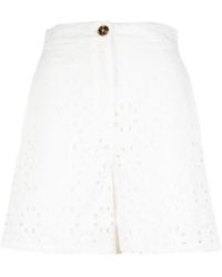 Marella - Broderie-Anglaise Shorts - Lyst
