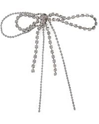 YELLOWSWALLOW - Crystal-Embellished Layered-Bow Brooch - Lyst