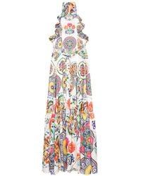 Twinset - Graphic-Print Maxi Dress - Lyst