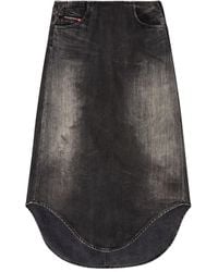 DIESEL - Camisa vaquera con dobladillo curvo - Lyst