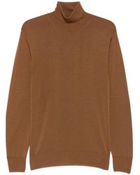 Canali - Roll-Neck Wool Sweater - Lyst