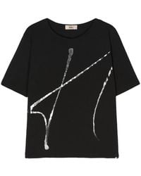 Herno - Camiseta Con Placa Del Logo - Lyst