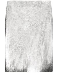 MSGM - Textured Skirt - Lyst