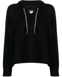 Fabiana Filippi - Hooded V-Neck Jumper - Lyst