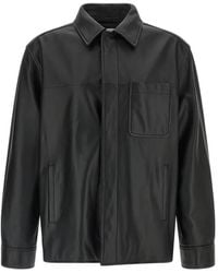 Loewe - Leren Shirtjack - Lyst