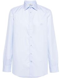 Etro - Pegaso Striped Cotton Shirt - Lyst