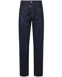 DSquared² - Crystal-embellished Straight-leg Jeans - Lyst