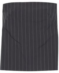 St. Agni - Strapless Striped Top - Lyst