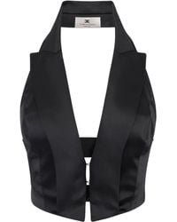 Elisabetta Franchi - Halterneck Vest - Lyst