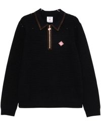 CASABLANCA - Waffle-Knit Zip-Up Sweater - Lyst