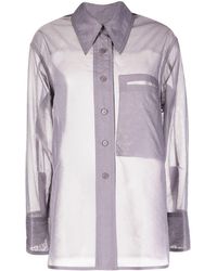 Low Classic - Camicia semi trasparente - Lyst