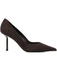 Le Silla - 80Mm Pointed-Toe Leather Pumps - Lyst