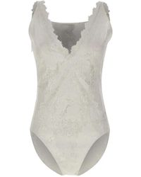 Herskind - Lace-Panelled Bodysuit - Lyst