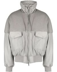 FIVE CM - ニットパネル ボンバージャケット - Lyst