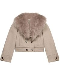 Blumarine - Abrigo Con Doble Botonadura - Lyst