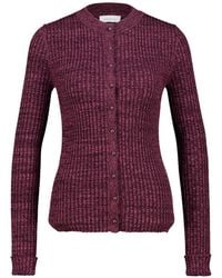 Rabanne - Ribbed-Knit Buttoned Cardigan - Lyst