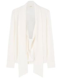 RETORI - Long-Sleeve Scarf-Detail Blouse - Lyst