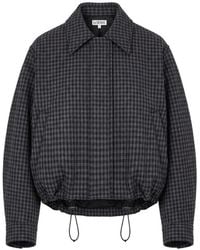 Loewe - Gingham-Check Wool Jacket - Lyst