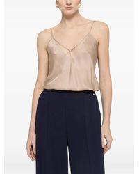 Nissa - Tulle-Insert Top - Lyst