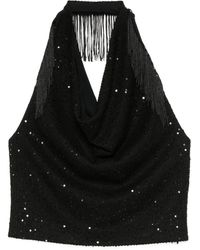 IRO - Top Verfraaid Met Pailletten En Franje - Lyst