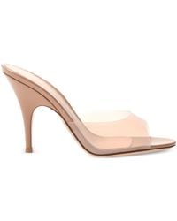 Gianvito Rossi - Clear-Strap Mule Sandals - Lyst