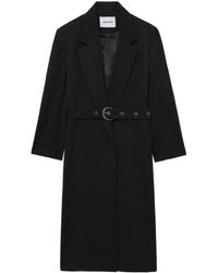 Low Classic - Belted Single-breasted Coat - Lyst