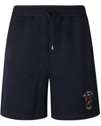 Drole de Monsieur - Embroidered-Logo Track Shorts - Lyst